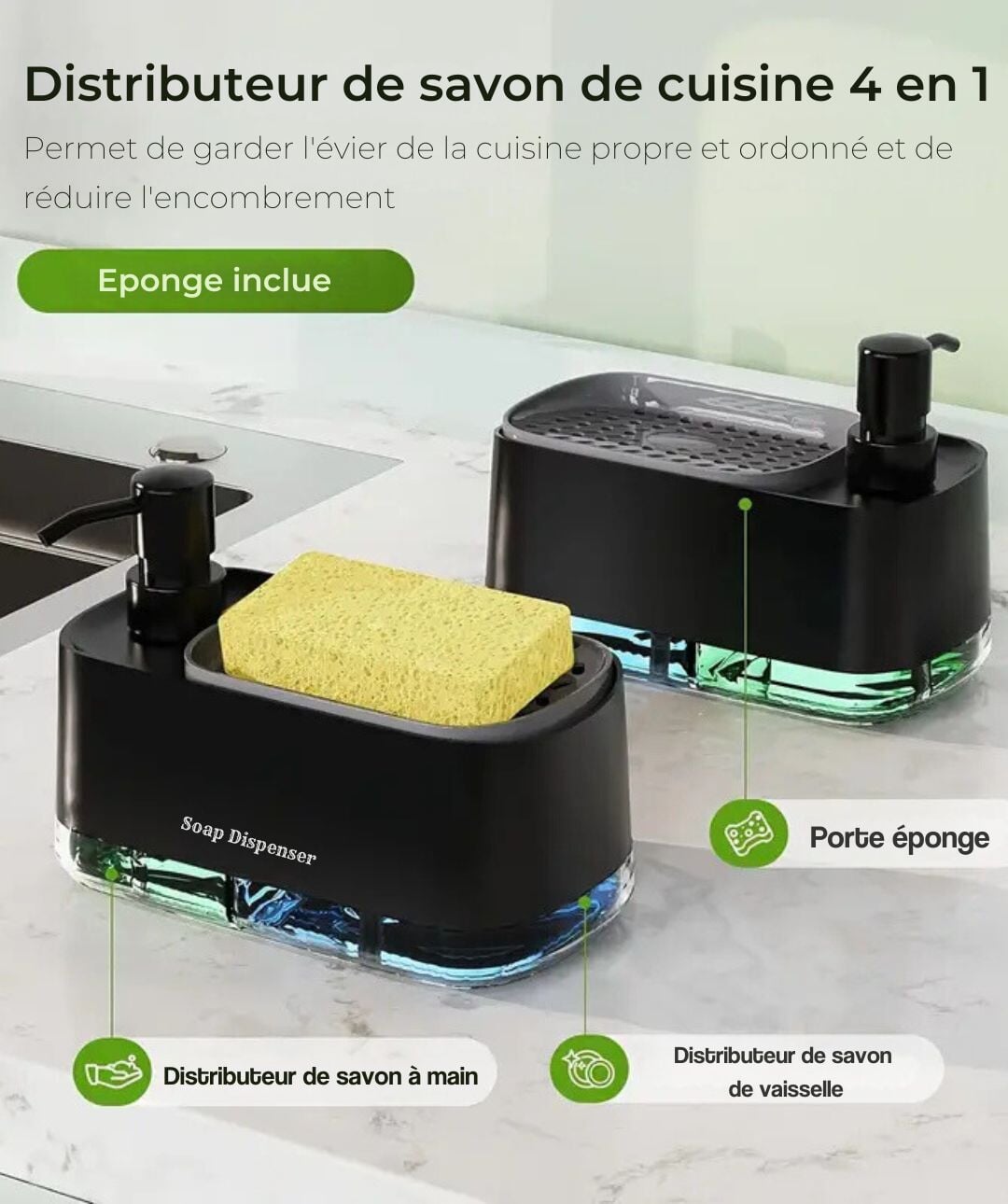 Distributeur savon Home & Nature 